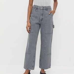 Molly Grey Denim Workwear Jean
